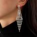 1Creative Individual Rhombus Hollow Out Earrings