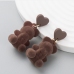 1Cute Bear Flocking Lovely Earrings For Women