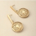 4Design Round Hollow Out Earrings For Women
