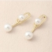 4Designer Faux Pearl Ladies Earrings