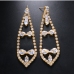 1Designer Rhinestone Hollow Out  Ladies Earrings