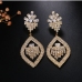 6Designer Rhinestone Leaf Ladies Earrings