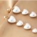 4Elegant Heart Faux Pearl Design Earrings For Women