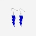 4Exaggerated Lightning Shape Acrylic Stud Earrings