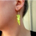 1Exaggerated Lightning Shape Acrylic Stud Earrings