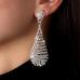 1Exquisite Glittering Hollow Out Drop Earrings