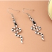 4Fashion Black White Snake Earrings For Ladies