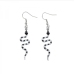 6Fashion Black White Snake Earrings For Ladies