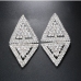 4Fashion Simple  Rhinestone Geometric  Earrings