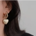 1Faux Pearl Heart Earrings Design