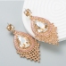 3Glass Drill Rhinestone  Ladies Street Earrings