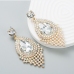 1Glass Drill Rhinestone  Ladies Street Earrings