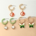 12Korean Style Contrast Color 6 Piece Earrings