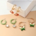 5Korean Style Contrast Color 6 Piece Earrings