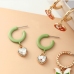 10Korean Style Contrast Color 6 Piece Earrings