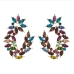 7Multicolored Rhinestone Earrings For Women