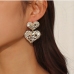 3Personality  Heart Rhinestone Design Ladies Earrings