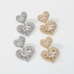 4Personality  Heart Rhinestone Design Ladies Earrings