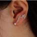 1Personalized Star Zircon Faux Pearl Ear Stud Earring