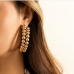 3Punk Style Personalized Beaded Circle Earrings