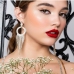 3Rhinestone Tassel Earrings For Women