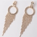 6Rhinestone Tassel Earrings For Women