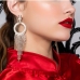 1Rhinestone Tassel Earrings For Women