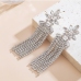 3Rhinestone Tassels Long Earrings For Women