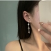 3Simple   Zircon Ladies Tassel Earrings