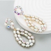 3Street Water Drop Rhinestone  Ladies Earrings