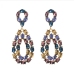 6Street Water Drop Rhinestone  Ladies Earrings