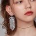 5Trendy Rhinestone  Fringe Eye Earrings