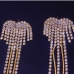 6Trendy Women Rhinestone Tassel Earrings