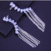 6Urban Outdoor Ladies Rhinestone Tassel Earrings