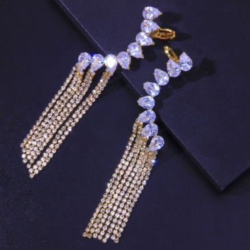 Urban Outdoor Ladies Rhinestone Tassel Earrings