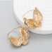 3Urban Style Chic Ladies Rhinestone Leaf Earrings