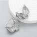 1Urban Style Chic Ladies Rhinestone Leaf Earrings