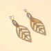 4Versatile Rhinestone Leaves Pattern Women Earrings