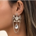 7Vintage Water Drop  Chain Pendant Earrings