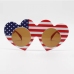 1 American Flag Printed Sunglasses For Women