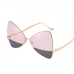 18  Fashion Colorblock Irregular Frame Sunglasses For Women