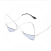 6  Fashion Colorblock Irregular Frame Sunglasses For Women