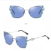 9  Fashion Metal Frame Patchwork Cool Glasses