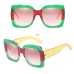 10 Gradient Color Ladies Retro Sunglasses