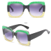 11 Gradient Color Ladies Retro Sunglasses