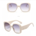 4 Gradient Color  Round Frame Ladies Sunglasses