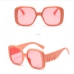6 Gradient Color  Round Frame Ladies Sunglasses
