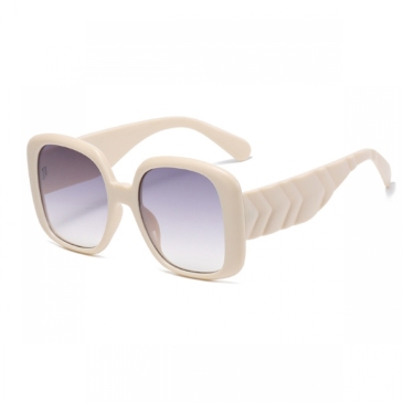  Gradient Color  Round Frame Ladies Sunglasses