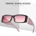 5 Leisure  Rhombic Pattern Trendy Sunglasses