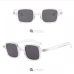 13 Leisure Solid Frame Rectangle Sunglasses